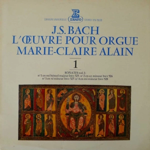 Bach Sonates pour orgue Marie Claire Alain LP