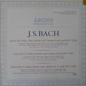 Bach 3 Double Concertos Karl Richter LP Archiv