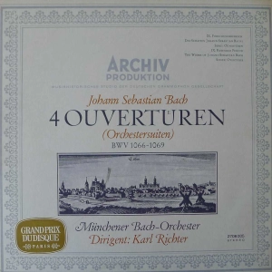 Bach 4 Ouverturen Karl Richter 2 LP