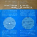 Warszawska Jesień 1975  Kronika Dźwiękowa nr 1 , Bogusław Schaffer, Tomasz Sikorski, Włodzimierz Kotoński LP