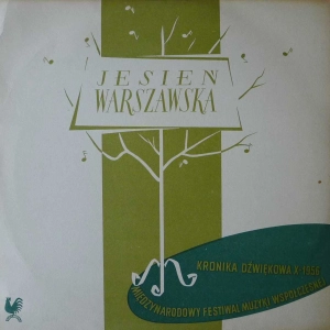 Warszawska Jesień 1956  Kronika Dźwiękowa nr  15, Igor Strawiński Hebanowy Koncert, Arthur Honegger, Jan Krenz LP 10"