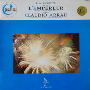 Ludwig van Beethoven , Concerto L'Empereur No. 5 En Mi Bemol Majeur Op. 73 Au Piano, Claudio Arrau LP France  