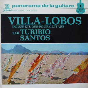 Heitor Villa-Lobos, Turibio Santos , Douze Etudes Pour Guitare, LP France 1969