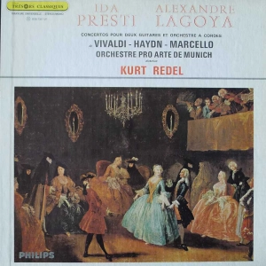 Concertos Pour Deux Guitares Et Orchestre A Cordes , Ida Presti, Alexandre Lagoya,  Kurt Redel, LP France 