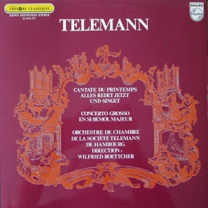 Telemann , Cantate du Printemps alles Redet Jetzt und Singet ... Wilfried Boettcher LP France 