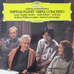 Ludwig van Beethoven, Tripelkonzert = Triple Concerto, Mutter, Zeltser, Yo Yo Ma, Herbert von Karajan , Berliner Philharmoniker , LP Germany 1980