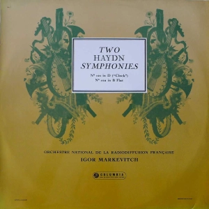 Haydn -  Two Haydn Symphonies (Nº 101 In D ("Clock"), Nº 102 In B Flat), Igor Markevitch, LP