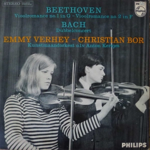 Beethoven,  Bach - Vioolromance No. 1 In G / Vioolromance No. 2 In F / Dubbelconcert, Emmy Verhey, Christiaan Bor, LP Holland 