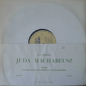 Händel - Juda Machabeusz , Kazimierz Kord, Orkiestra Symfoniczna Filharmonii Narodowej , 4 LP 