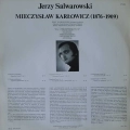 Mieczysław Karłowicz - Poematy Symfoniczne, Jerzy Salwarowski, Orkiestra Symfoniczna , 2 , Filharmonii Śląskiej, LP 1985 PL 