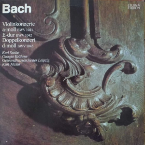 Bach - Violinkonzerte A-moll BWV 1041 / E-moll BWV 1042 / Doppelkonzert D-moll BWV 1043,   Suske      , Masur,    LP 1986 Germany   