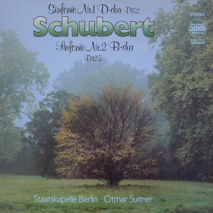  Schubert - Sinfonie no 1 i no 2 , Otmar Suitner, Staatskapelle Berlin , LP 1987 Germany 