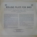 Sonny Rollins Quintet - Rollins Plays For Bird, LP 1956 UK mono