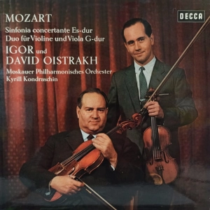 Mozart Sinfonia Concertante ES Dur , Igor und David Oistrakh, Moskauer Philharmonisches Orchester, Kyril Kondraschin , DECCA