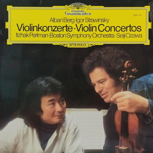 Alban Berg, Igor Strawinsky - Violin Concerto , Perlman, Ozawa ,   Deutsche Grammophon, LP    