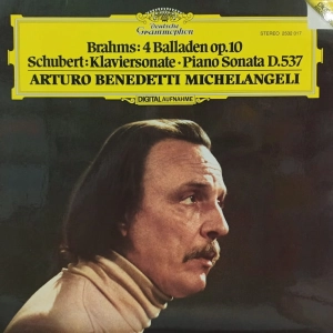 Brahms Piano sonata D 537 , Arturo Benedetti Michelangeli  ,   Deutsche Grammophon, LP     