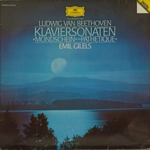 Beethoven , Klaviersonaten Mondschein, Pathetique - Emil Gilels , Deutsche Grammophon, LP  ,     