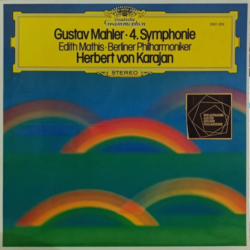 Mahler - Symphonie No 4 , Herbert von Karajan    ,  Deutsche Grammophon, LP  ,       