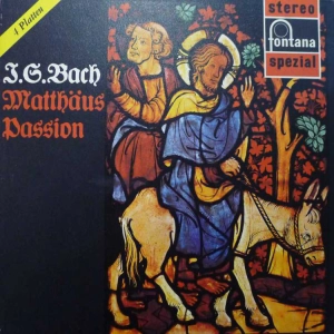 BOX  JS Bach  -   Matthäus-Passion  Mogens Wöldike,  4 LP , Fontana