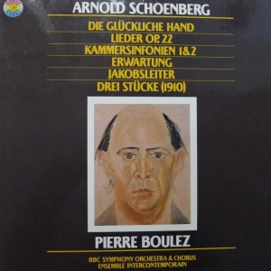 BOX  Arnold Schoenberg - Die Glückliche Hand / Lieder Op. 22 / Kammersinfonien 1 & 2 / Erwartung / Jakobsleiter / Drei Stücke (1910), Pierre Boulez , LP CBS