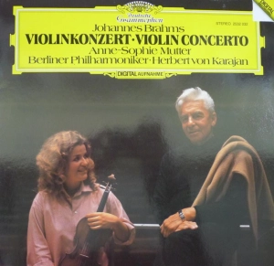 Brahms - Violin Concerto, Anne Sophie Mutter, Herbert von Karajan , LP