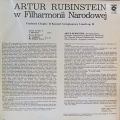 Artur Rubinstein w Filharmonii Narodowej , Fryderyk Chopin II Koncert Fortepianowy, LP 1985