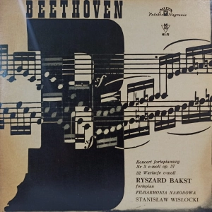 Beethoven III Koncert Fortepianowy, Ryszard Bakst, Stanisław Wisłocki , LP 