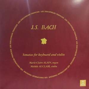J.S. Bach Sonatas for keyboard and violin, Marie Claire Alain , Michele Auclair , 2 LP Erato  2018