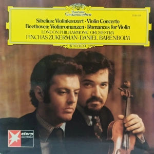 Sibelius , Beethoven -  Violin Concerto, Zukerman , Barenboim , LP Germany