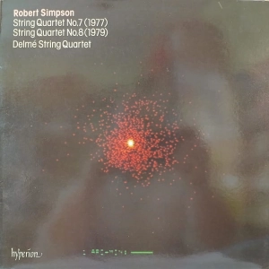 Robert Simpson String Quartet 7 i 8 , Delme String Quartet , LP 1983 UK Hyperion 