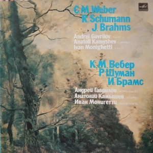 Weber, Schumann , Brahms - Andrei Gavrilov, Anatoli Kamyshev , Ivan Monighetti , LP 1982 USSR