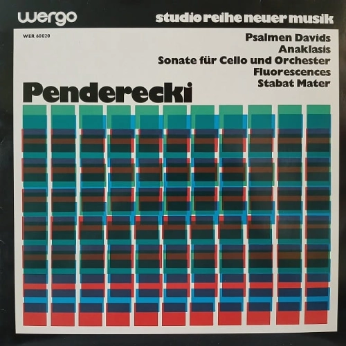 Krzysztof Penderecki - Psalmen Davids, Anaklasis, Sonate fur Cello und Orchester , Fluorescences, Stabat Mater , LP  Germany