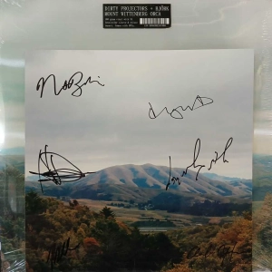 Dirty Projectors + Björk – Mount Wittenberg Orca , LP 2011 UK/US 45 rpm , deluxe edition,  numbered , autografy na zdjęciu