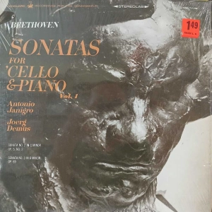Ludwig van Beethoven - Sonatas For 'Cello And Piano Vol. 1 / sonata 2 i 3 /, Antonio Janigro,  LP US