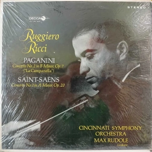 Paganini / Saint Saens - Concerto No. 2 In B Minor, Op. 7 ("La Campanella") / Concerto No. 1 In A Major, Op. 20 , Ruggiero Ricci , Lp 1965 US