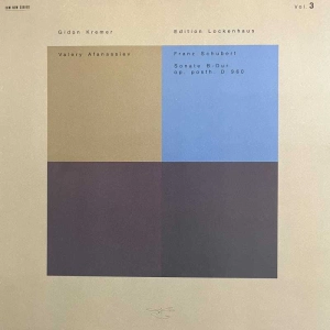 Gidon Kremer / Franz Schubert / Valery Afanassiev, Edition Lockenhaus Vol. 3 / Sonate B-Dur Op. Posth. D 960, LP 1986 Germany  ECM