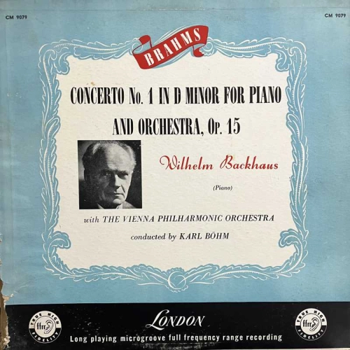 Brahms - Concerto No.1 In D Minor For Piano And Orchestra, Op. 15, Backhaus, Bohm , LP US