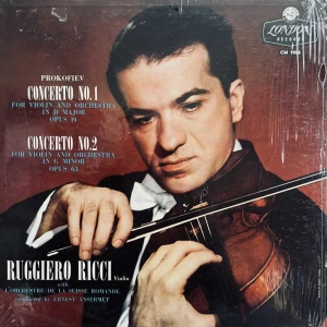 Prokofiev Violin Concerto No. 1, Violin Concerto No. 2 - Ruggiero Ricci,  Ernest Ansermet , LP 1958 US