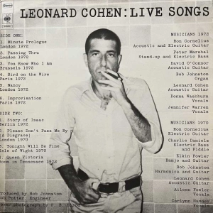Leonard Cohen Live Songs LP 1973 Holland CBS