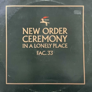 New Order Ceremony LP 1981 UK Factory singiel 45 rpm