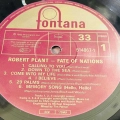 Robert Plant Fate of nations LP 1993 UK EU Fontana