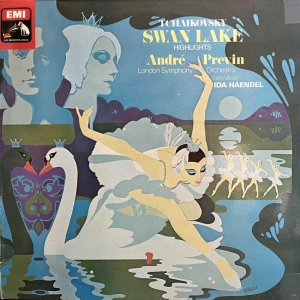 Tchaikovsky Swan Lake Highlights André Previn Ida Haendel LP 1978 UK EMI  His Masters Voice Quadrophonic SQ