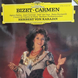 Bizet Carmen Highlights Herbert von Karajan LP 1984 Germany Deutsche Grammophon