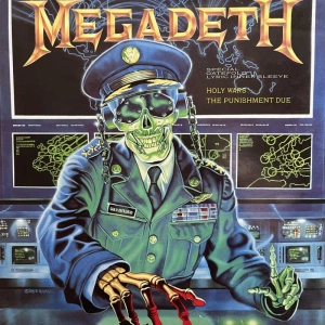 Megadeth Holy Wars... The Punishment Due LP 1990 Capitol Records 45rpm single 12"