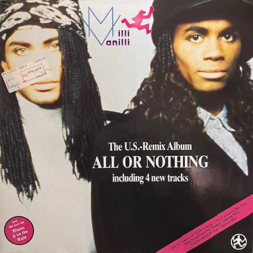 Milli Vanilli All Or Nothing - The U.S.-Remix Album LP 1989 EU Hansa