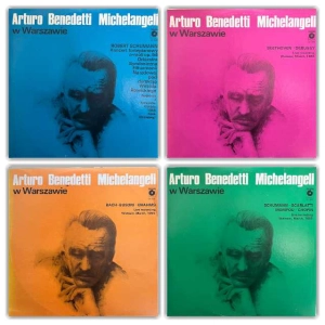Arturo Benedetti Michelangeli W Warszawie  Live recording Warsaw March 1955 4 LP 1981 PL Polskie Nagrania Muza 