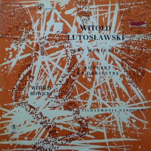 Witold Lutosławski Gry Weneckie Koncert Na Orkiestrę Witold Rowicki LP PL Polskie Nagrania Muza