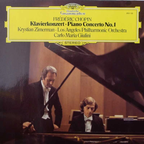 Chopin Piano Concerto No 1 Krystian Zimerman Carlo Maria Giulini  LP 1979 Germany Deutsche Grammophon