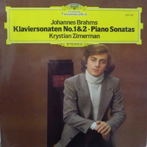 Brahms Piano Sonatas No1 No2  Krystian Zimerman LP 1980 Germany Deutsche Grammophon  