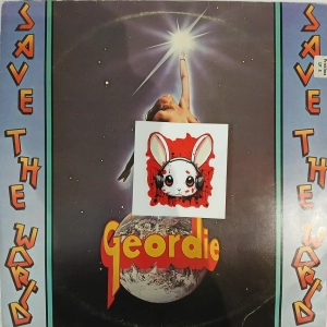 Geordie Save The World LP Sweden 1976  Emi Brian Johnson